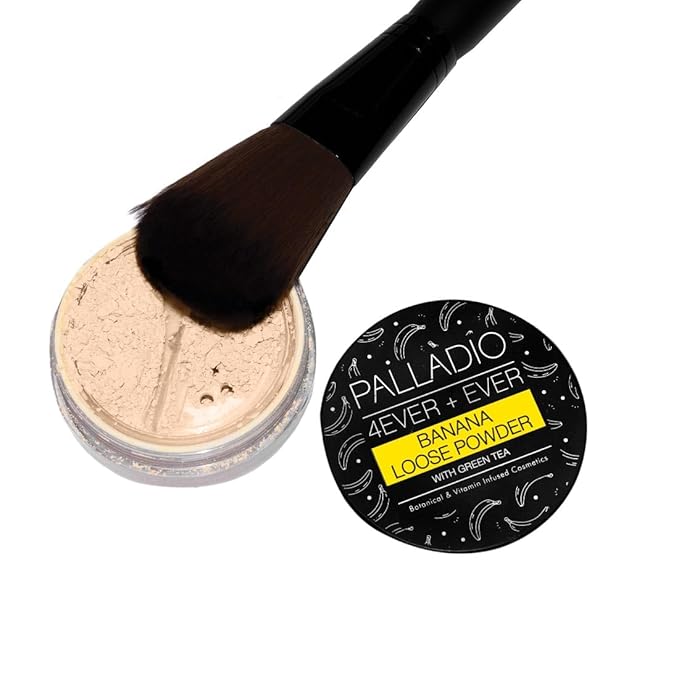 Palladio Blush Brush, Medium Sized Makeup Angled Brush, Soft Natural Bristles, Comfortable Grip, Flawlessly Contours & Defines, For Powder, Blush & Bronzer, Premium Quality & Professional Grade