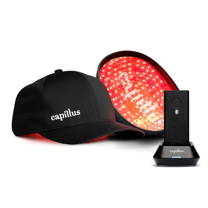 Capillus SPECTRUM Red Light Therapy Cap, Red Light Hat, 312 Laser Hair Growth Cap, Red Light Cap For Hair Regrowth, Near Infrared Red Light Therapy For Hair Growth, LLLT +Bluetooth Battery