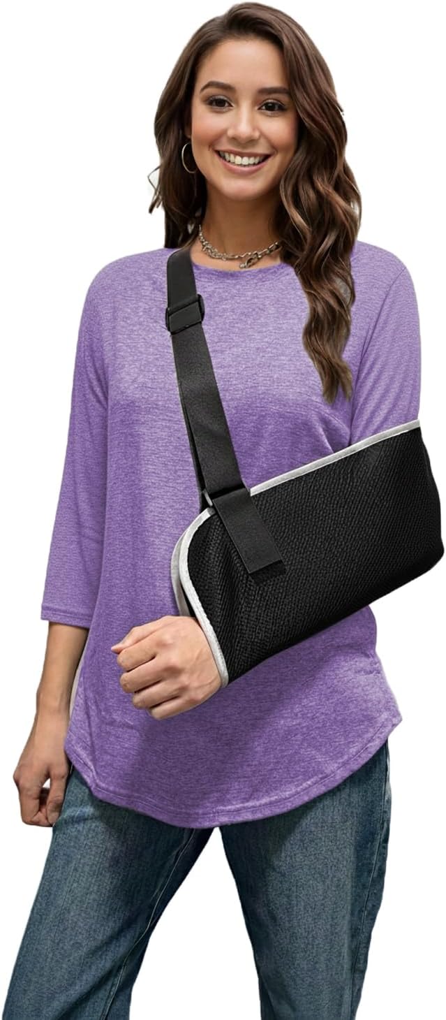 Youdiao Post Shoulder Surgery Shirts for Women Tear Away 3/4 Sleeve Tops After Rotator Cuff Chemo Port Adaptive Clothing