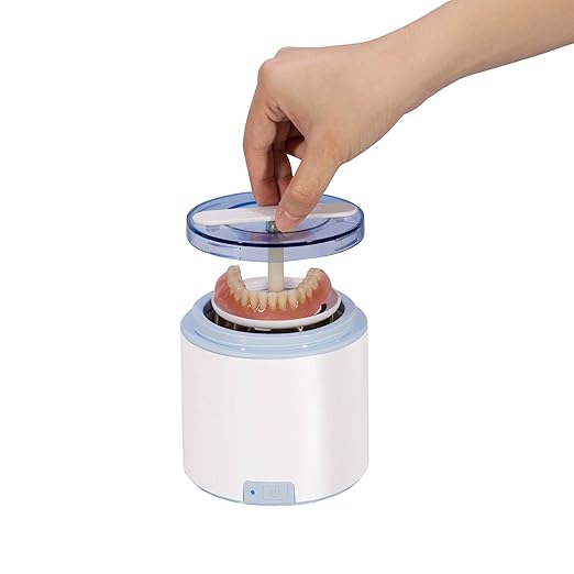 iSonic DS180 Portable Denture/Aligner/Retainer Cleaner for All Dental and Sleep apnea appliances, DC12V, AC100-240V Worldwide