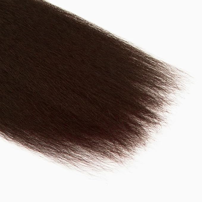 26 28 30 inch Brown Human Hair Bundles #4 Yaki Bundles Chocolate Brown Bundle #4 Human Hair Bundle