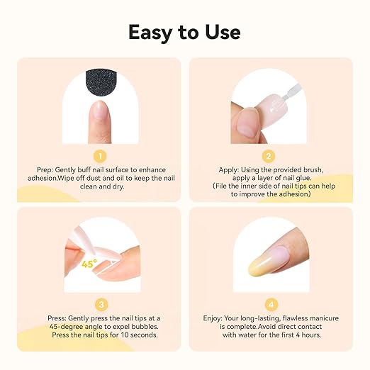 Super Strong Brush On Nail Glue,【Advanced Resin Formula with Deep Micro-Anchoring】 10ml Long Lasting Nail Bond Glue Gel for Press On Nails, Nail Tips & Acrylic Fake Nails, Mess Free & Fast Drying