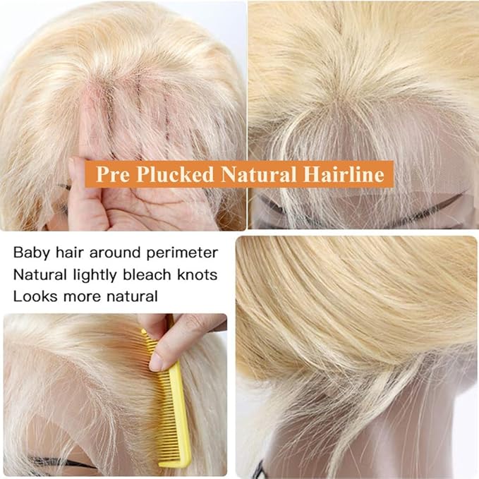 Tuneful 613 13x6 Lace Front Wigs Human Hair Body Wave 220% Density 30 Inch 613 HD Lace Frontal Wig Human Hair Pre Plucked with Baby Hair