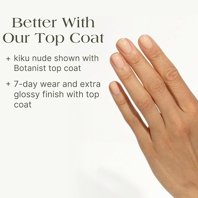 Botanist The Remedy | Nail Strengthening Polish | Repairs & Hardens Nails Damaged from Acrylics, Dip & Gel Manicures | Non-Toxic, 84% Plant Based, 21-Free & Vegan (Nude)