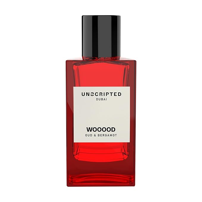 Unscripted Wooood - Perfume For Men And Women - Women Perfume with Saffron, Nutmeg, Musk, Patchouli - Bold, Long-Lasting Mens Cologne - 3.4 oz