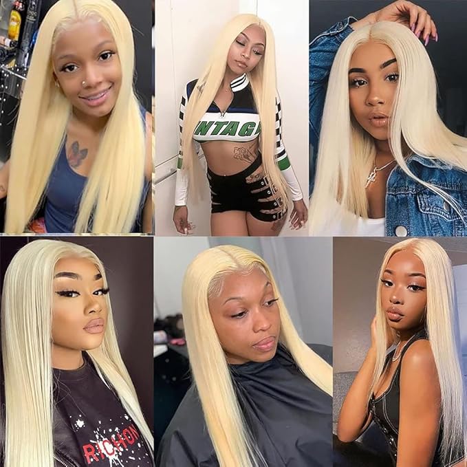 20 Inch #613 Blonde Clip in Hair Extensions - Real Remy Human Hair, 120g 7pcs, Blonde Human Hair Extensions Clip ins for Women