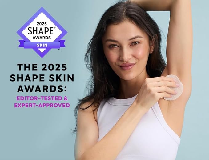 Surface Deep Anti-Odorant Pads – Deodorant Odor Prevention & Skin Care in One | 50 Pads in Jar | Dermatologist-Developed | Glycolic Acid Exfoliation | Aluminum-Free, Vegan & Cruelty-Free