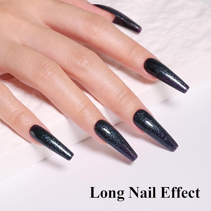 10ml Hema Free Glitter Gel Nail Polish Soak Off Long Lasting Charcoal Gray Gel Polish Salon DIY at Home Gift for Women 1Pcs