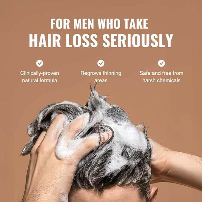 Superior Mane Hair Growth Shampoo for Men (250ml) Activating Follicles & Roots for Thicker & Fuller Hair | Cleanse, and Hydrate Scalp | Root Activator | Regrowth Shampoo for Men