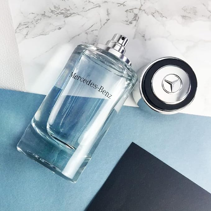 Mercedes Benz For Men - Elegant Fragrance With Woody, Sensual Musky Notes - Mesmerize The Senses With Original Luxury Men’s Eau De Toilette Spray - Endless Day Through Night Scent Payoff - 4 OZ