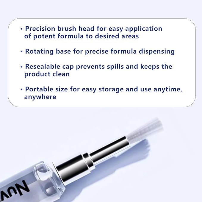 Nuvira Nail Fungus Pen – with Tea tree oil and clove oil for Foot & Nail Care – Effectively repair discolored, damaged, and thickened toenails, Suitable for daily care (3pcs)