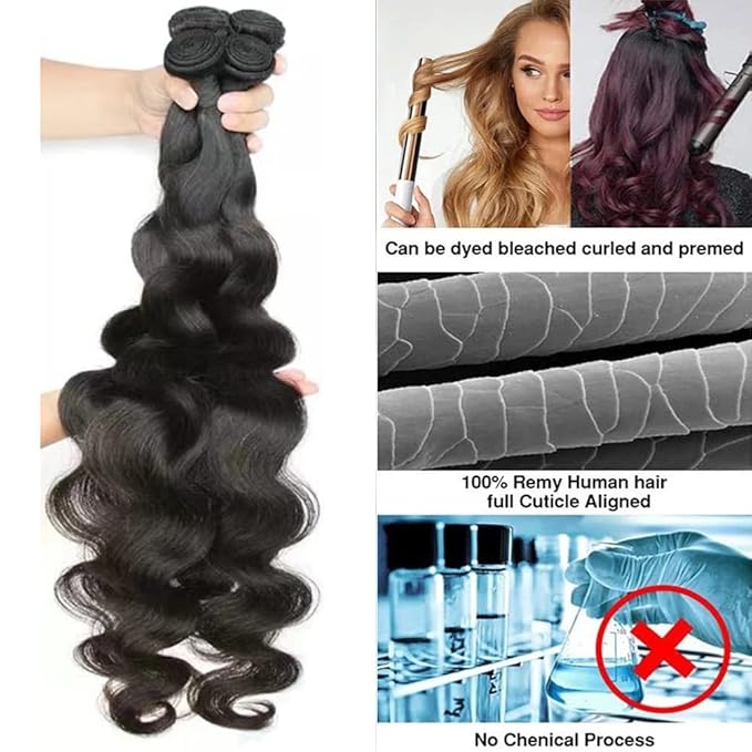 Brazilian Body Wave 1 Bundle 26 Inch Bundles Human Hair 100G Brazilian Virgin Hair Weave Bundles Body Wave Natural Black Color Hair Extensions