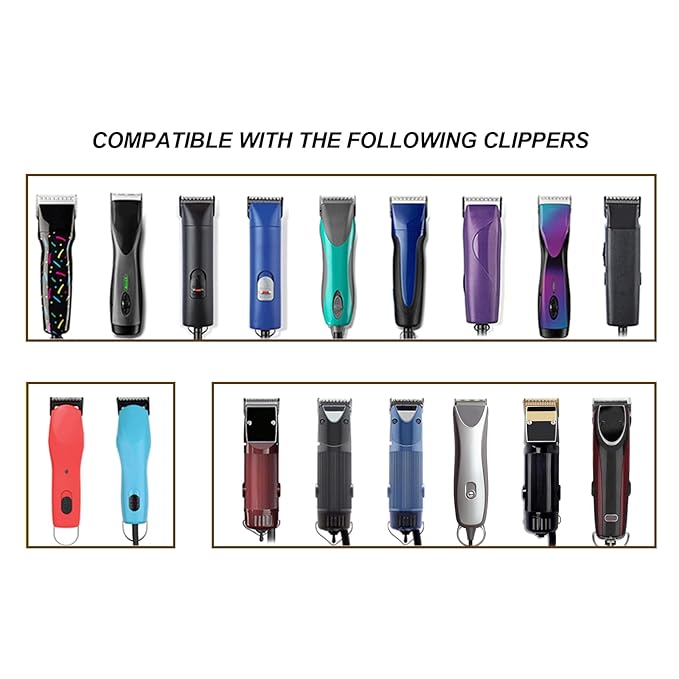 5 Packs Professional Detachable Replacement Ceramic Blades Set,Cut Length 1/50-Inch to 3/8-Inch(0.5MM-9.5MM),compatible with Andis/oster Classic 76/Star-Teq/Power-Teq/A5 Clipper