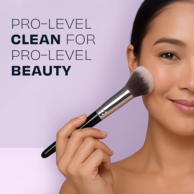 Original Rose Makeup Brush Cleaner - Professional Cleanser for Makeup Brushes - Quick-Drying, Rinse-Free Formula - Removes Stubborn Waterproof Make Up, 16 oz
