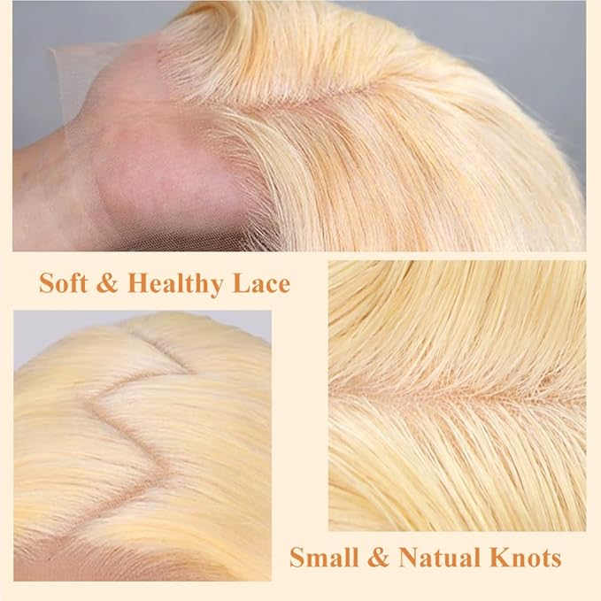 Tuneful 613 Lace Front Wig Human Hair 13x6 Blonde Lace Front Wigs Human Hair 34 Inch 220% Density Body Wave 613 Frontal Wig Pre Plucked With Baby Hair