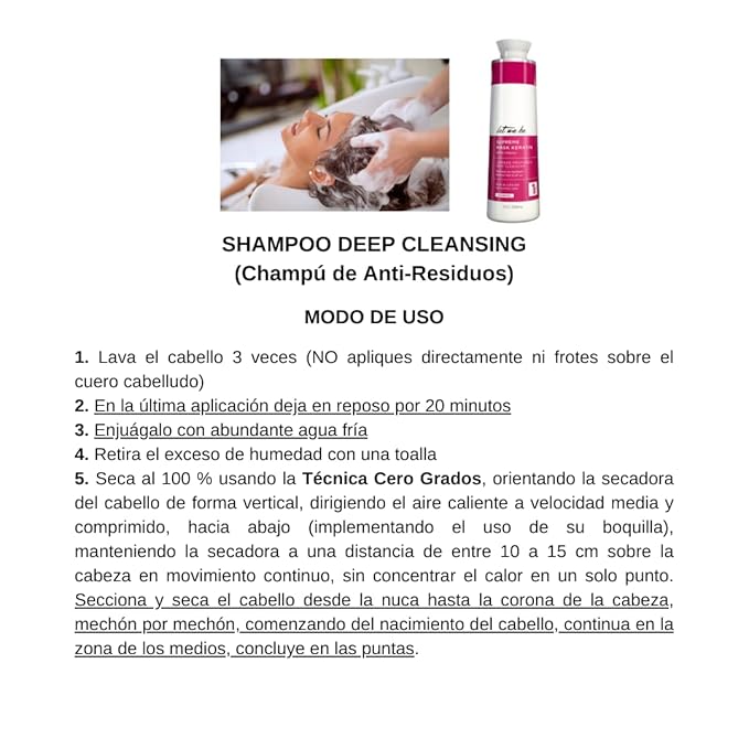 Let Me Be Keratin Hair Kit – Progressive Supreme Mask & Deep Cleansing Shampoo 2x1L (33.8 fl oz) – Frizz Control, Intense Shine – Professional Smoothing System for All Hair Types