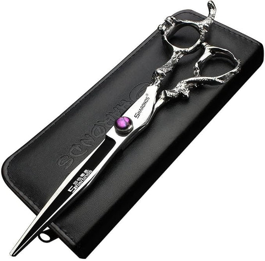 6/7/8/9 Inches Professional Hairdressing Scissors Set,Stainless Steel Hairdressing Scissors for Women & Men… (8 inch cutting scissors)