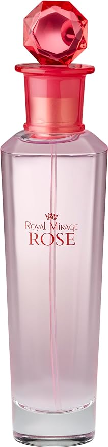 Royal Mirage Rose Eau de Toilette for Women - Premium Floral Fruity Perfume 100ml with Peach & Jasmine - Long-Lasting Feminine Fragrance Spray - Sustainable Luxury EDT Made in USA
