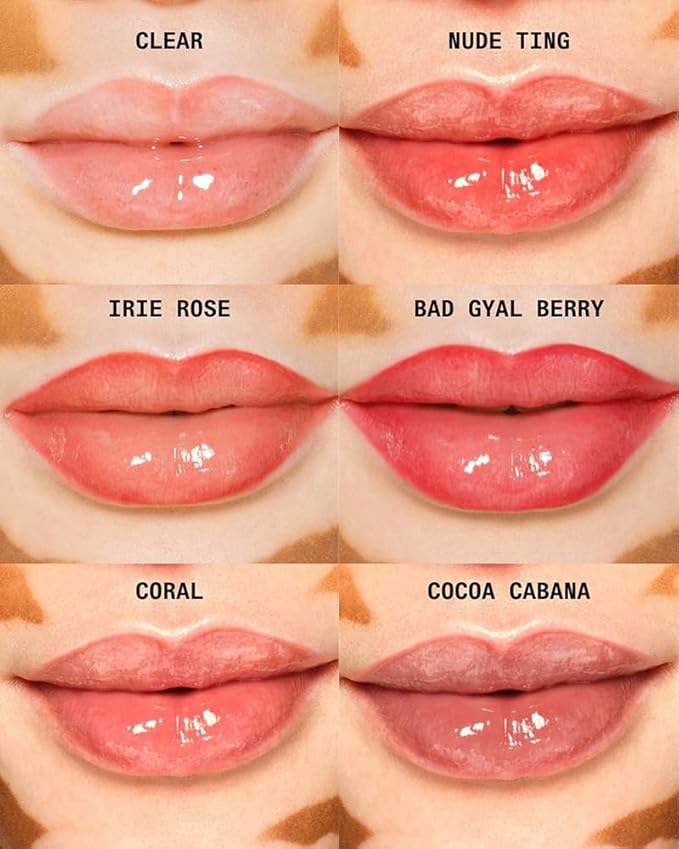 Cay Skin Isle Lip Balm SPF 30 – High Shine, Hydrating + Sheer Lip Gloss in Vanilla Brown Sugar Flavor – Formulated with Natural Ingredients for All Skin Tones – Coral, 0.35 oz