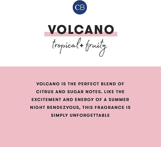 Capri Blue Volcano Scented Candles - Luxury Glass Jar Candles for Home Scented with Tropical Fruit & Sugared Citrus - Soy Wax Blend - Capri Blue Volcano - Black Color (8 oz)