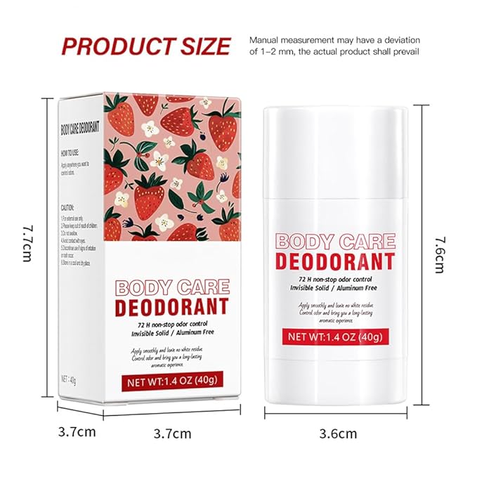 Aluminum Free Deodorant Stick for Women,Fruit Scents Women Solid Stick Natural Deodorant,All Day Odor Control Full Body Deodorants,Smooth Solid Armpit Deodorants Sticks (1.4 Oz, Peach)