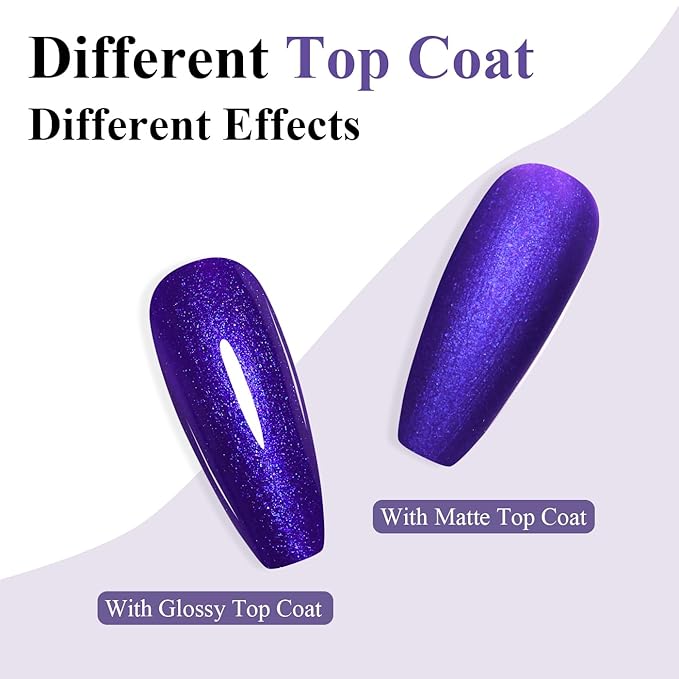 10ml Hema Free Glitter Blue Gel Nail Polish Soak Off Long Lasting Salon DIY at Home Gift for Women 1Pcs