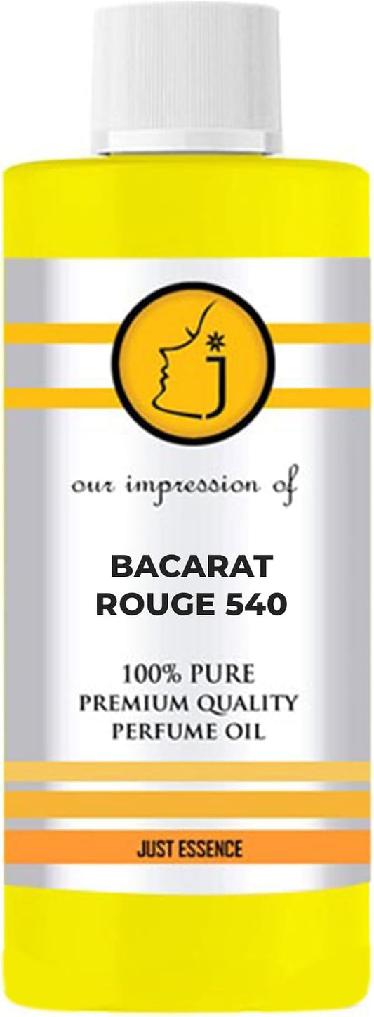 Bacarat Rouge 540 Fregrance Perfume Oil from France | Premium Quality Concentrated Fragrance | Pure Perfume & Cologne Oil for Personal Body Use | 4 Fl Oz