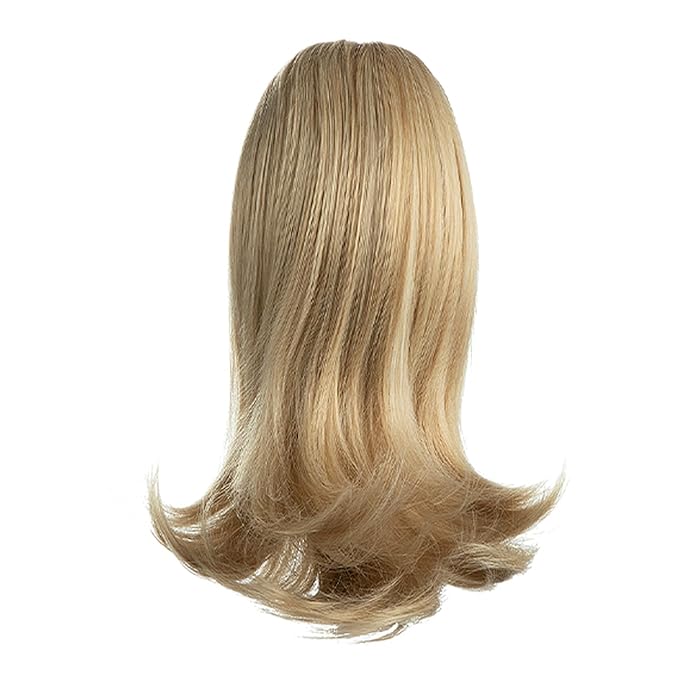 Ponytail Hair Extensions, 12 Inch Claw Clip Ponytail Hair Extensions for Women, Chin Clip Wigs, Soft Synthetic Wigs-Natural Blonde