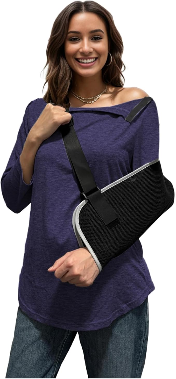 Youdiao Post Shoulder Surgery Shirts for Women Tear Away 3/4 Sleeve Tops After Rotator Cuff Chemo Port Adaptive Clothing