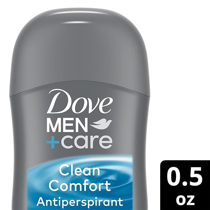 Dove Men+Care Clean Comfort Antiperspirant, 36-Pack – Men’s Mini Deodorant, Travel Size, Bulk, 72H Protection, 0.5 Oz Ea