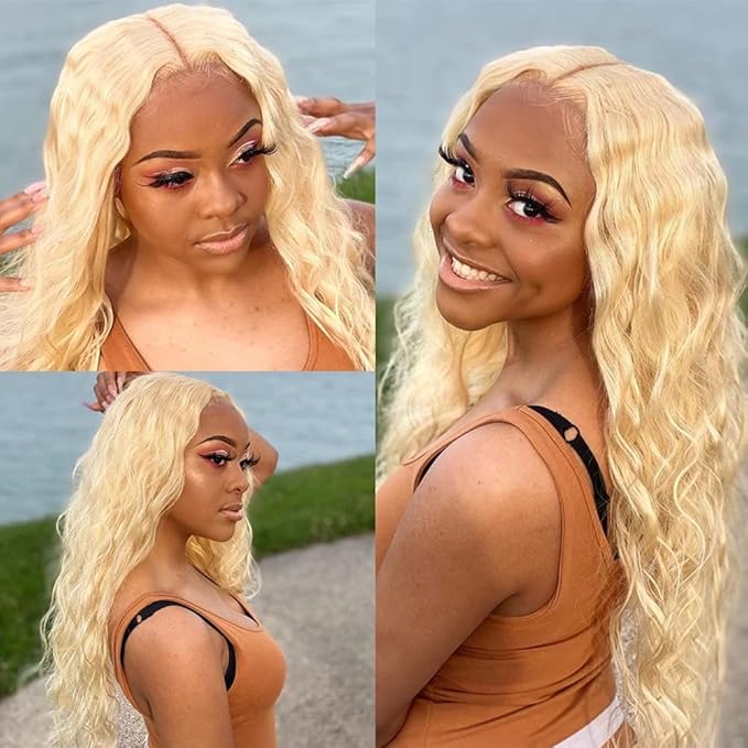 30 30 30 Inch Blonde Loose Wave Bundles 613 Curly Wave Bundle 613 Blonde Kinky Curly Human Hair 3 Bundles Brazilian Virgin Hair Extensions