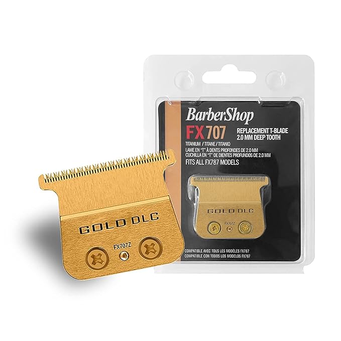 FX707Z Replacement DLC 2.0 Trimmer Blade Compatible with BaByliss FX787 & FX726 Trimmer,Compatible with BaByliss DLC 2.0 Trimmer Blade (FX707Z-4PCS)