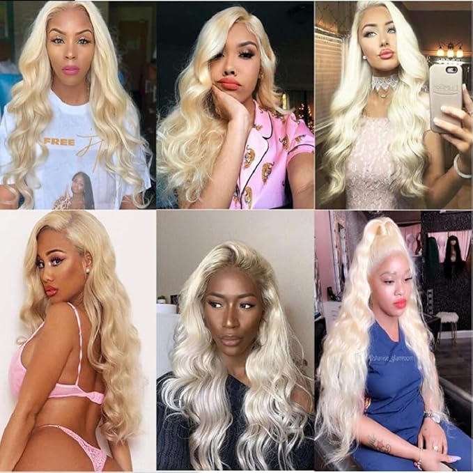 Blonde Bundles Human Hair 613 Body Wave Bundle Human Hair Unprocessed Virgin Remy Hair 3 Bundles 22 22 22 Inch 613 Blonde Bundle