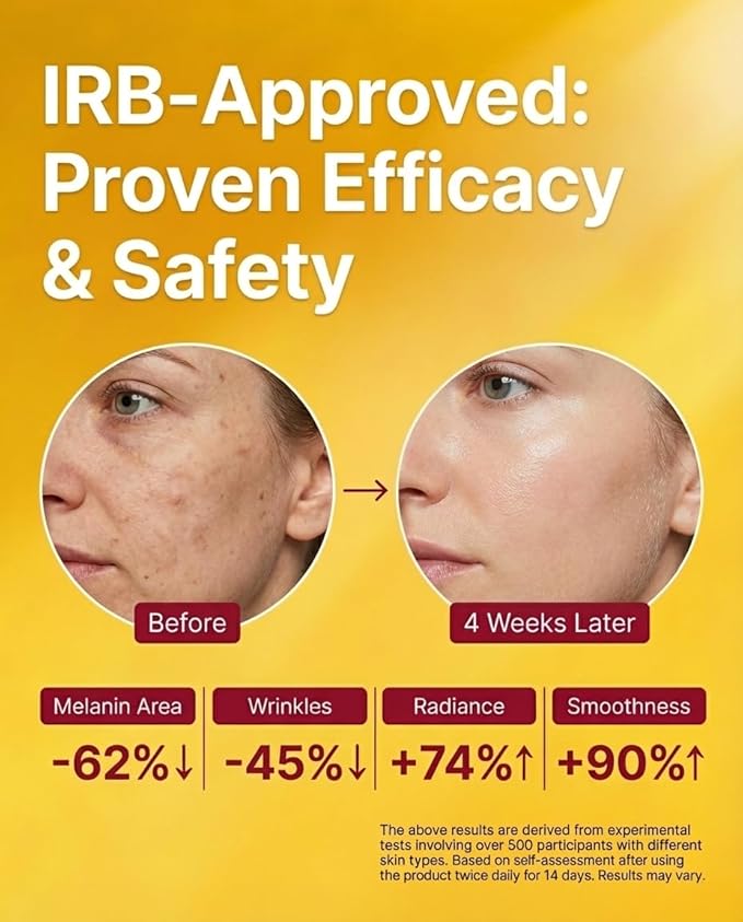 Kira Glow 9% Vitamin C + E + Ferulic Acid Serum, Professional Brightening & Anti-Aging Serum for Face, Dark Spots Correcting & Boosts Radiance, 1 Fl Oz