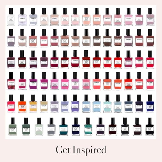Nailberry L'Oxygéné Oxygenated Nail Lacquer | Strawberry Jam | Dark Red With Pink Opaque | UV Protected Long-Wear Nail Polish | 12-Free | Vegan | Certified Halal | Cruelty & Gluten Free | 15 ml