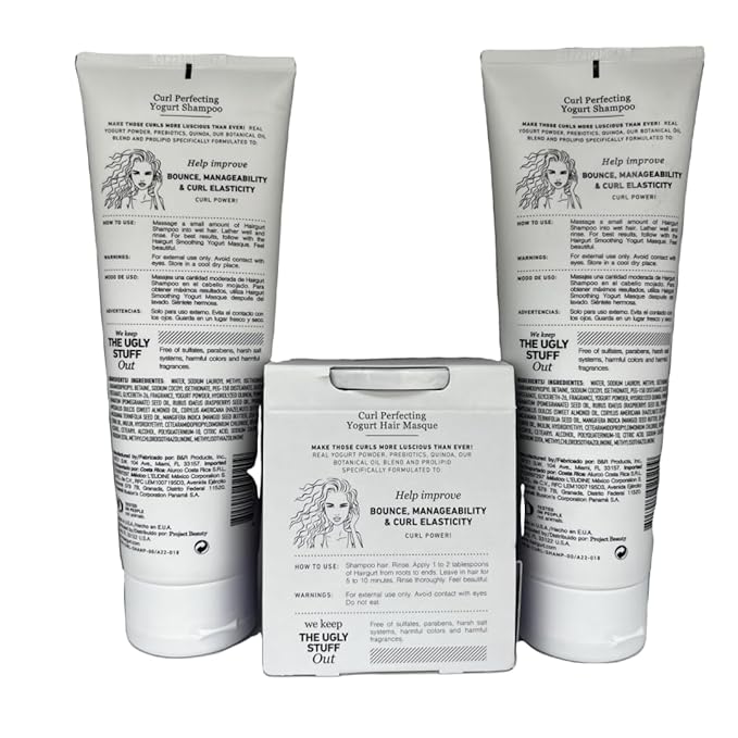 Coconut Acai Curl Perfecting Hair Set – Shampoo + Conditioner + Mask – Defines & Moisturizes Curly and Wavy Hair – Sulfate-Free, Natural Ingredients