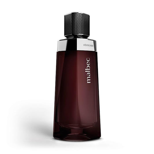 Malbec Classic Eau de Toilette By O Boticario, Cologne For Men, Long-Lasting Fragrances, French Oak Barrel-Aged Red Wine & Woody Amber Perfume Scent, 3.4 Ounce