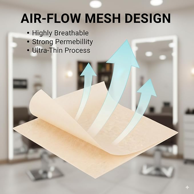 400 Sheets Disposable Perm Paper - Ultra Thin & Breathable Salon Hair Perming End Wraps for Hot/Cold Perms, High Temp Resistant for Salon & Home Use (White)