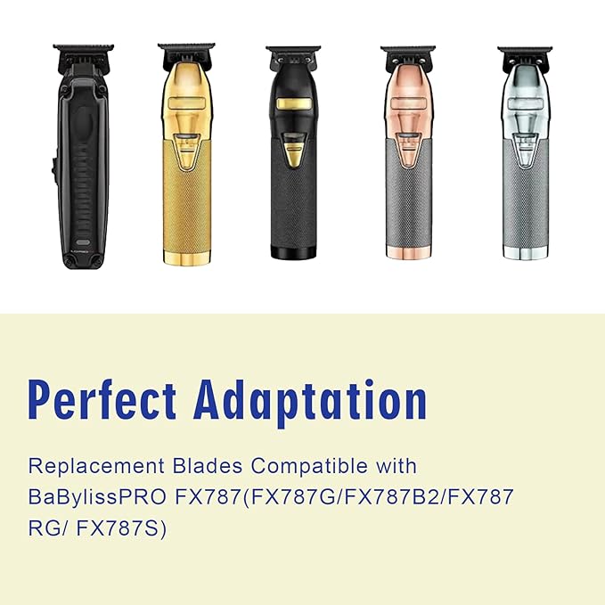 FX707B2 Replacement DLC 2.0 Trimmer Blade Compatible with BaByliss FX787 & FX726 Trimmer,Compatible with BaByliss DLC 2.0 Trimmer Blade,4PCS