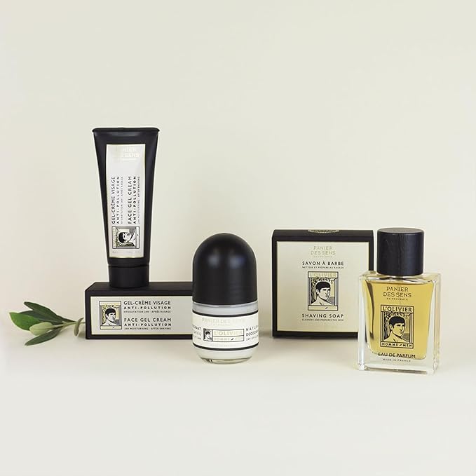 Panier des Sens L’Olivier Eau de Toilette for Men - Fresh Mediterranean Olive Wood, Cedar & Citrus Fragrance - Long-Lasting Natural Scent - 1.7 fl oz Spray