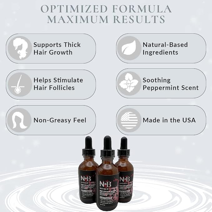 Natural Hair Growth Serum with Biotin, AnaGain, Baicapil, Peppermint Oil