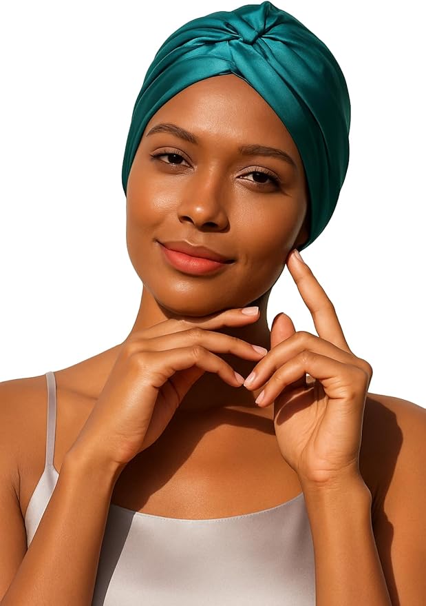 DAISYSILK 100 Pure Mulberry Silk Hair Bonnet for Sleeping Silk Hair Wrap for Women