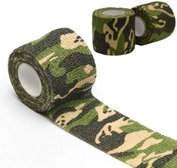 Sensi Wrap Grip Cover Sports Self Bandage Rolls 2-inch x 5-Yards 24pcs (Jungle Camo)
