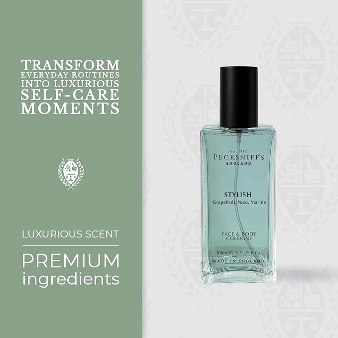 Peckniff's Men’s Face & Body Cologne – Stylish Amber Fougere, Bold & Modern Men’s Cologne, Fresh Daily Fragrance, 100ml / 3.4 fl oz