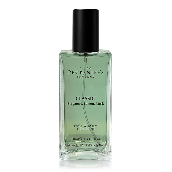 Peckniff's Men’s Face & Body Cologne – Classic Fougere, Fresh & Timeless Everyday Fragrance for Men, Post-Shave & All-Day Wear, 100ml / 3.4 fl oz