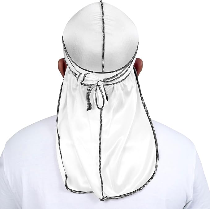 ForceWave Silky Durag for Men Wave Cap Satin Dorag for Men Women 360 Wave