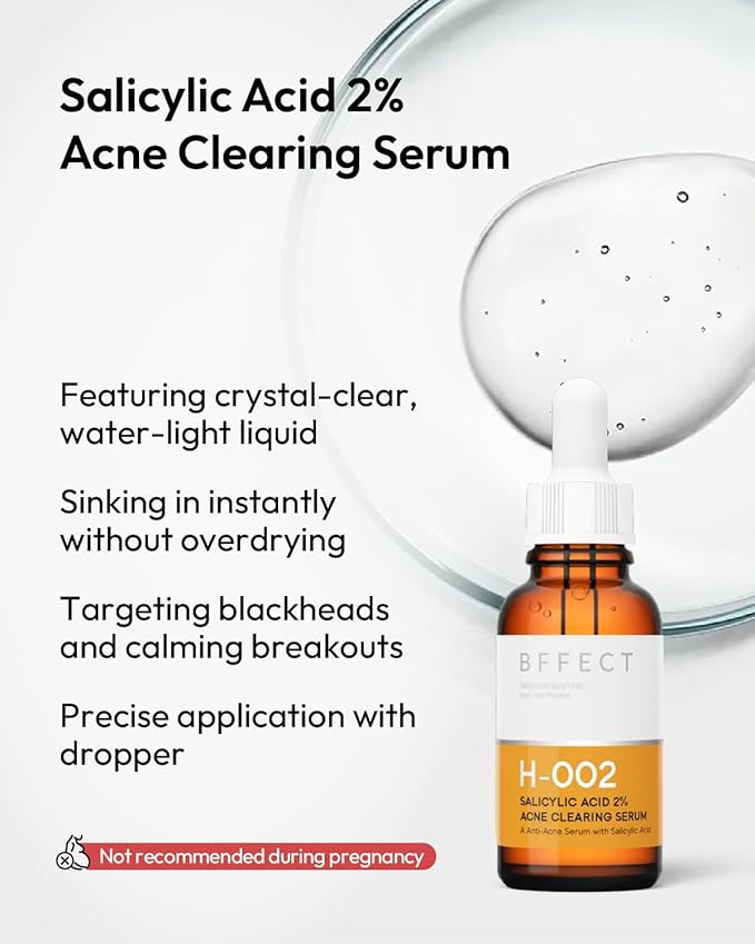 Salicylic Acid 2% Acne Clearing Serum - Treats Blackheads & Blemishes - for Oily & Combination Skin - 1 Fl Oz