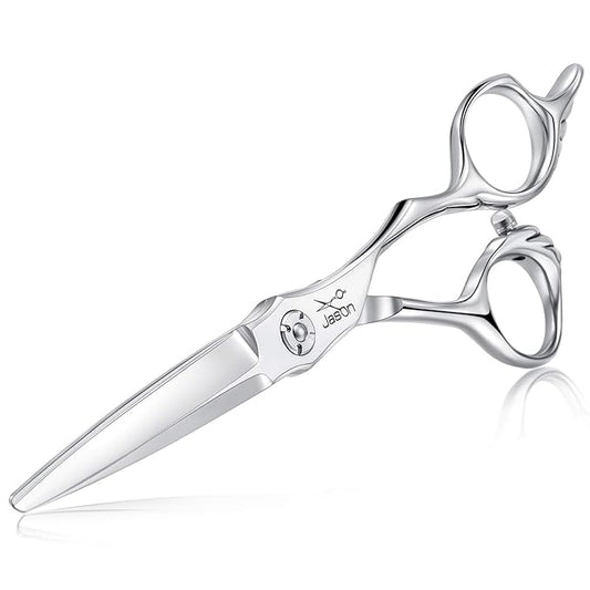 JASON 6" Hair Cutting Scissors with Ultimate Sharp Sword Blade, Professional Haircut Scissor Hair Trimming Shear for Barber, Hairdresser, Stylist, Women and Men, Japanese 440C Stainless Steel Gift