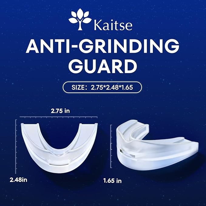 Mouth Guard for Grinding Teeth at Night: Anti-Grinding Guard for Sleeping -Personalized Fit Night Guards - Food-Grade Eva Foam
