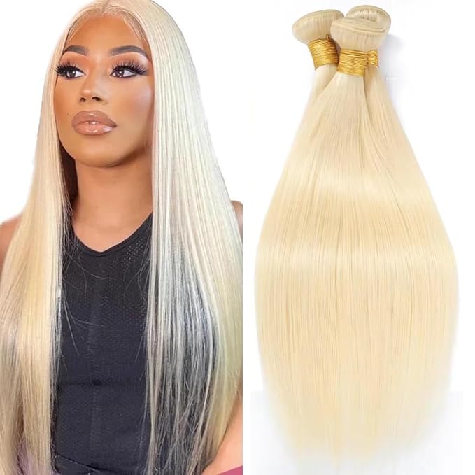 Blonde Human Hair Bundles 613 Straight Bundle 26 28 30 Inch Braziian Unprocessed Virgin Hair 3 Bundles 613 Blonde Bundle